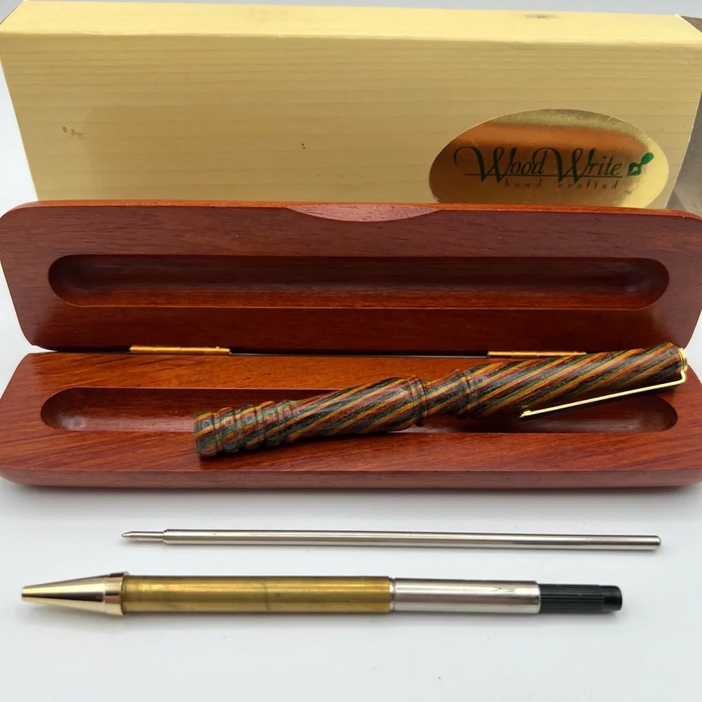 Hand-crafted Ballpoint Wood Pen with Case